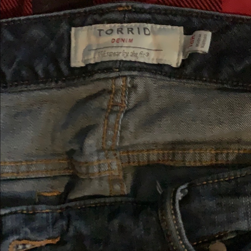 Torrid ripped jeans